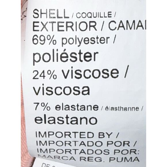 Puma Women's Long Sleeve Cropped Peach Color Hoodie Size Large - Picture 3 of 5